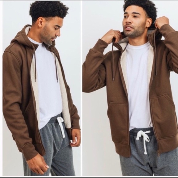 Other - Host Pick! NWT Mens Sherpa lined hoodie sweatshirt